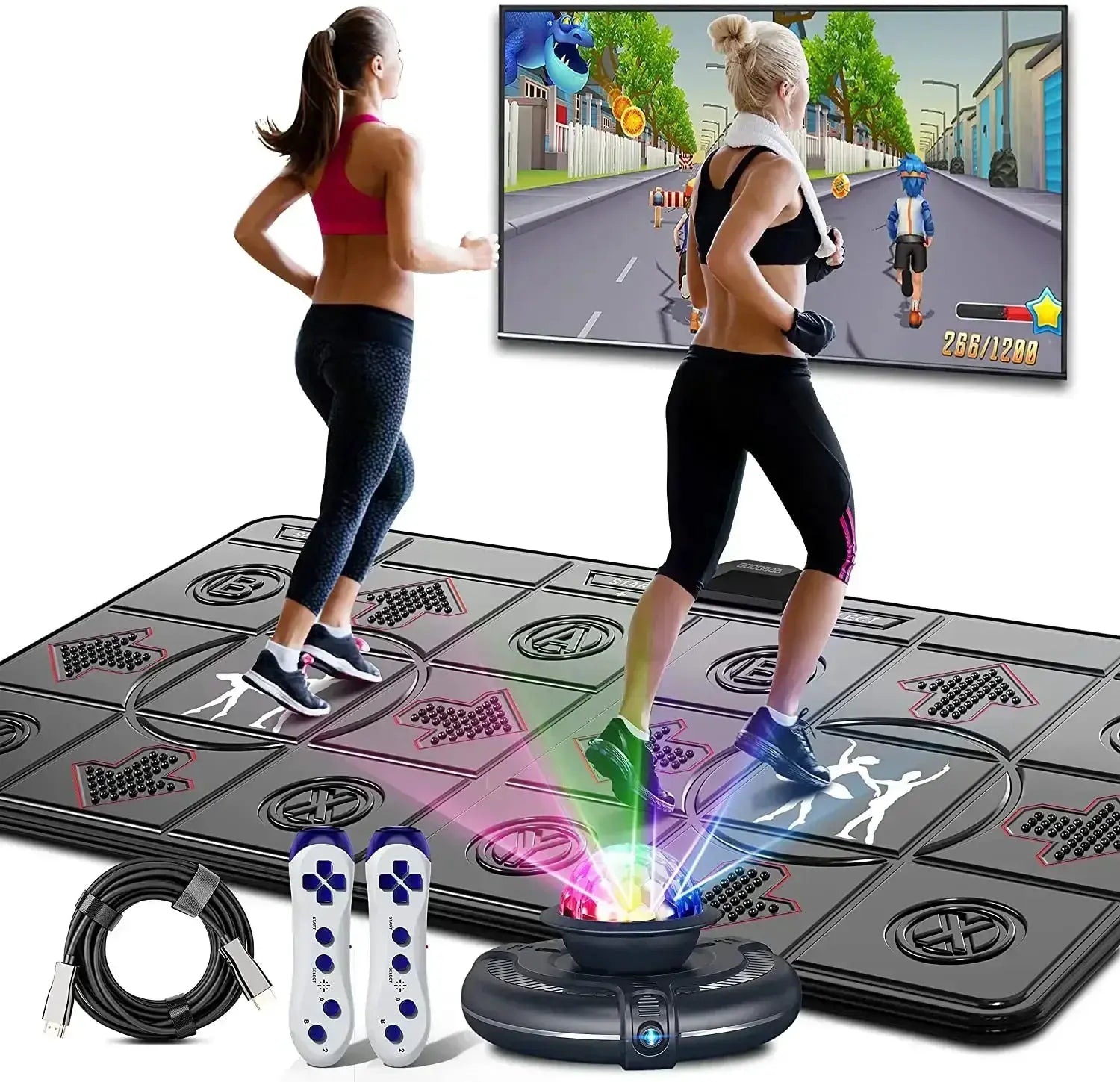 Motion Sensing Dance Mat TV And PC Dual Wireless Controllers - ToylandEU