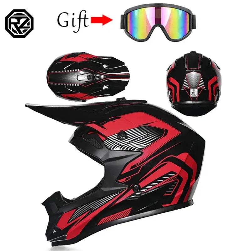 Motocross Helmet DOT Certified Off Road Protection For Riders - ToylandEU
