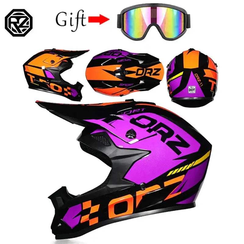 Motocross Helmet DOT Certified Off Road Protection For Riders - ToylandEU