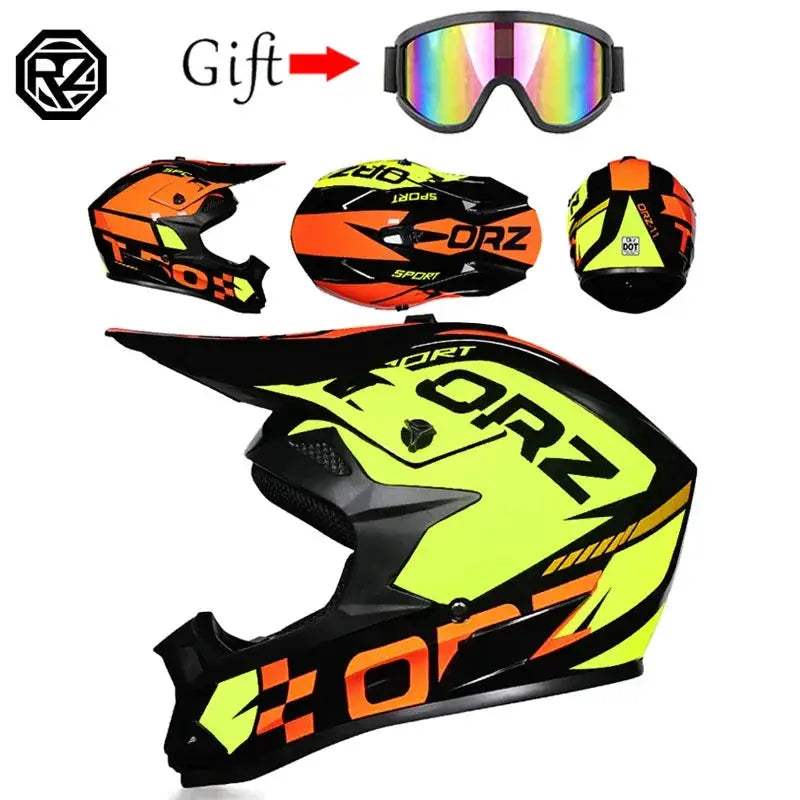 Motocross Helmet DOT Certified Off Road Protection For Riders - ToylandEU