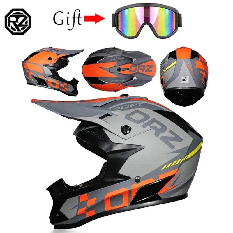 Motocross Helmet DOT Certified Off Road Protection For Riders - ToylandEU