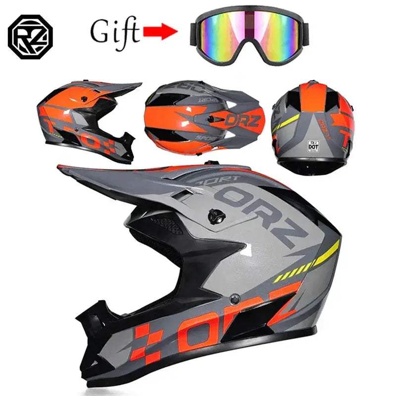 Motocross Helmet DOT Certified Off Road Protection For Riders - ToylandEU