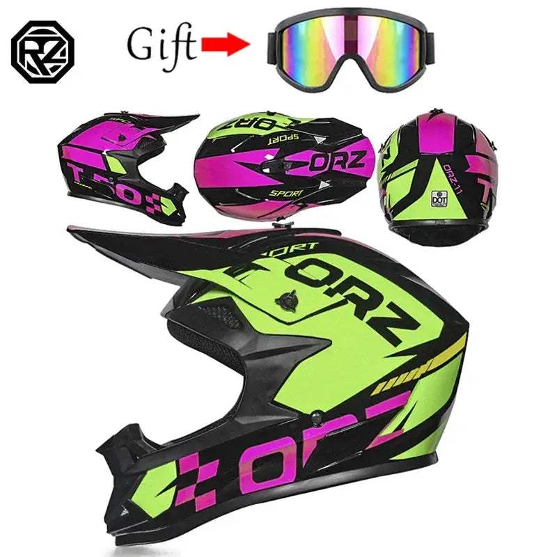 Motocross Helmet DOT Certified Off Road Protection For Riders - ToylandEU