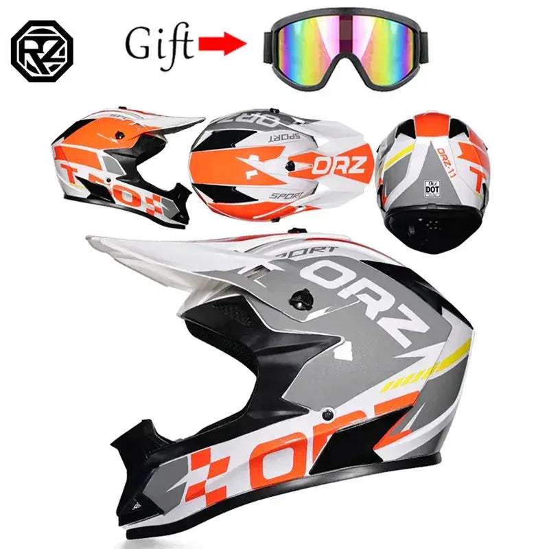 Motocross Helmet DOT Certified Off Road Protection For Riders - ToylandEU