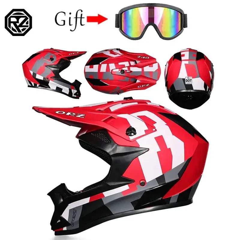 Motocross Helmet DOT Certified Off Road Protection For Riders - ToylandEU