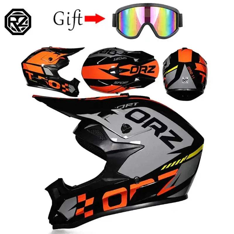 Motocross Helmet DOT Certified Off Road Protection For Riders - ToylandEU