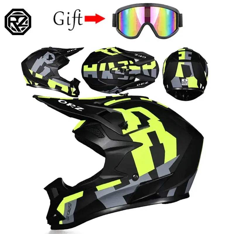 Motocross Helmet DOT Certified Off Road Protection For Riders - ToylandEU