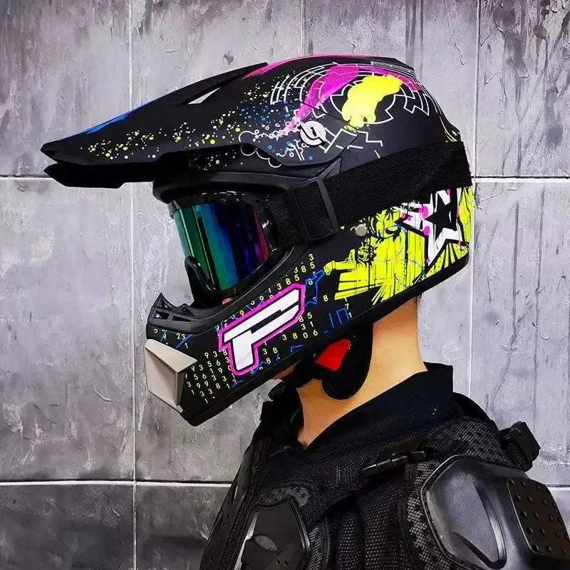 Motocross Helmet DOT Certified Off Road Racing Helmet - ToylandEU