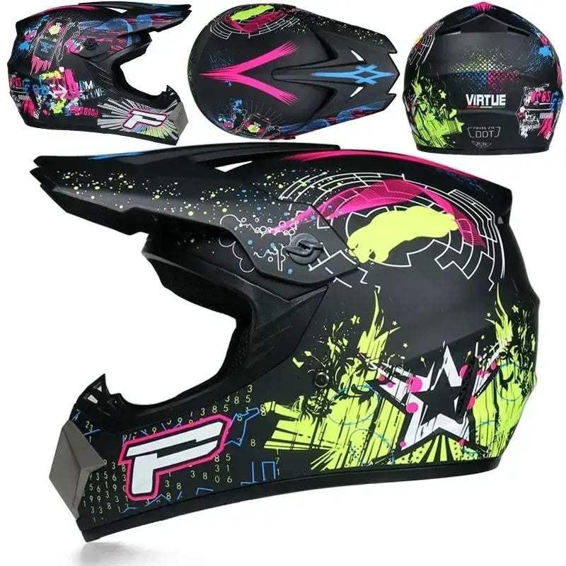 Motocross Helmet DOT Certified Off Road Racing Helmet - ToylandEU