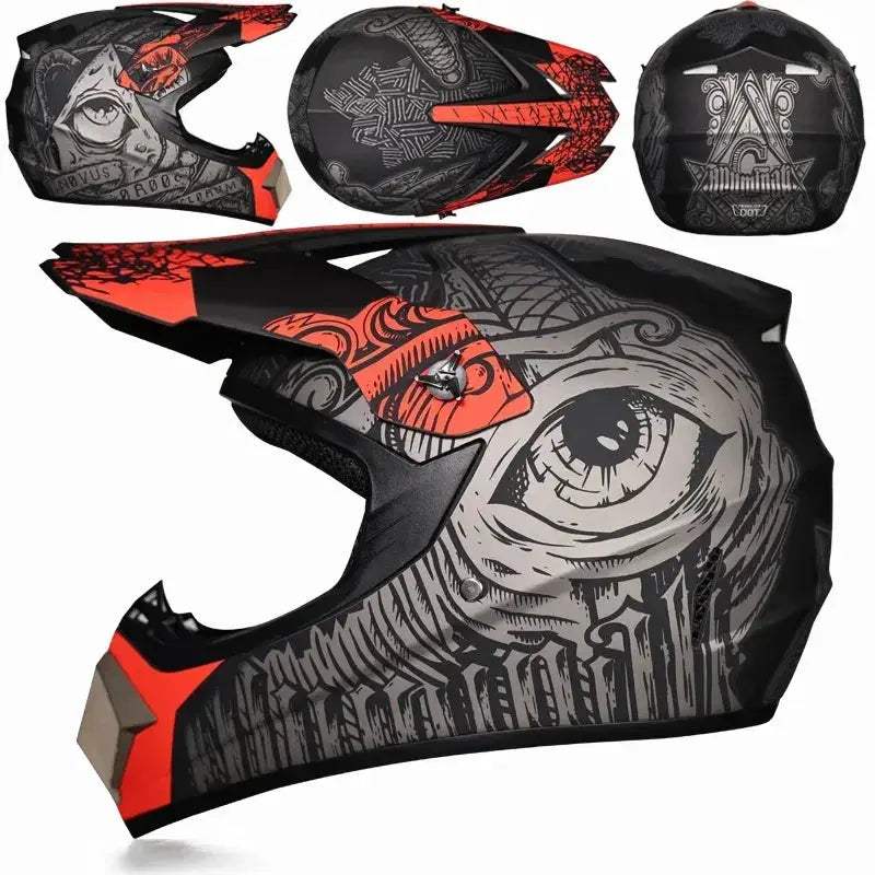Motocross Helmet DOT Certified Off Road Racing Helmet - ToylandEU