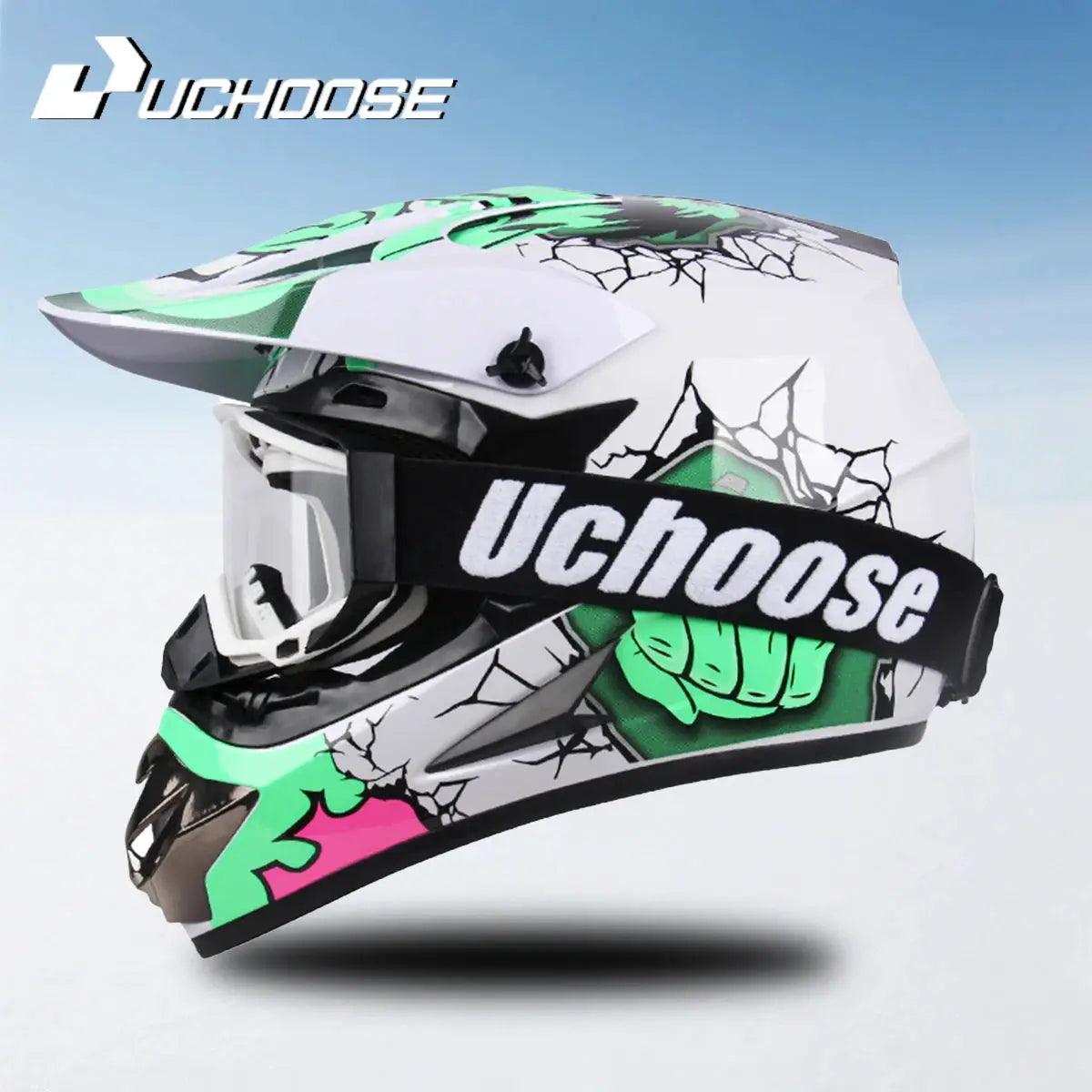  Motocross Helmet DOT Certified Off Road With Goggles -  ToylandEU™