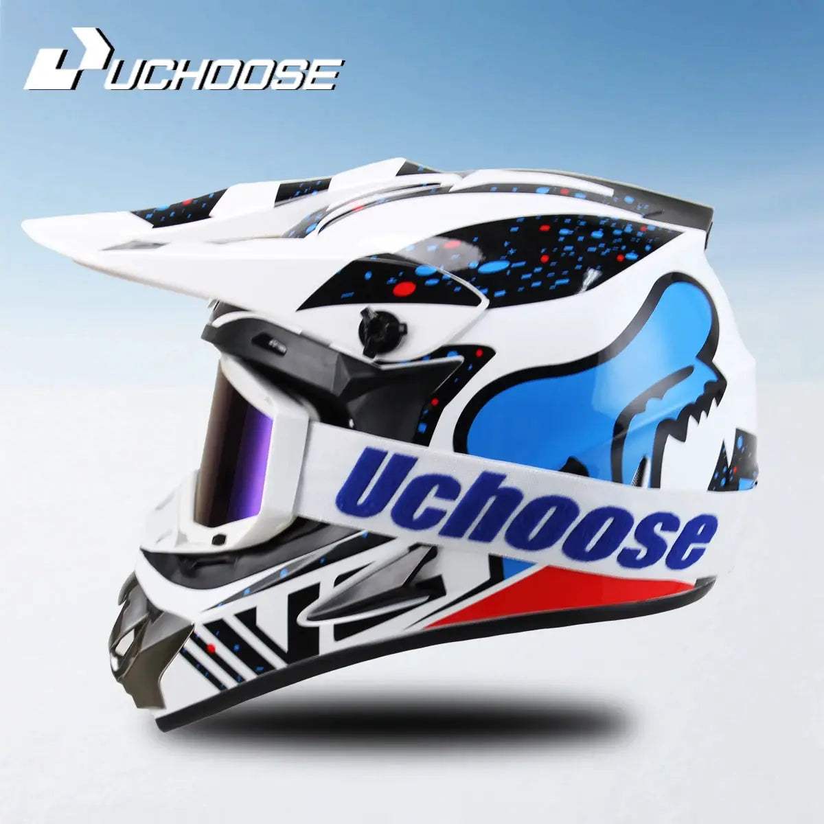 Motocross Helmet DOT Certified Off Road With Goggles - ToylandEU