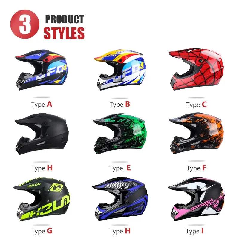 Motocross Helmet DOT Certified Off Road With Goggles - ToylandEU