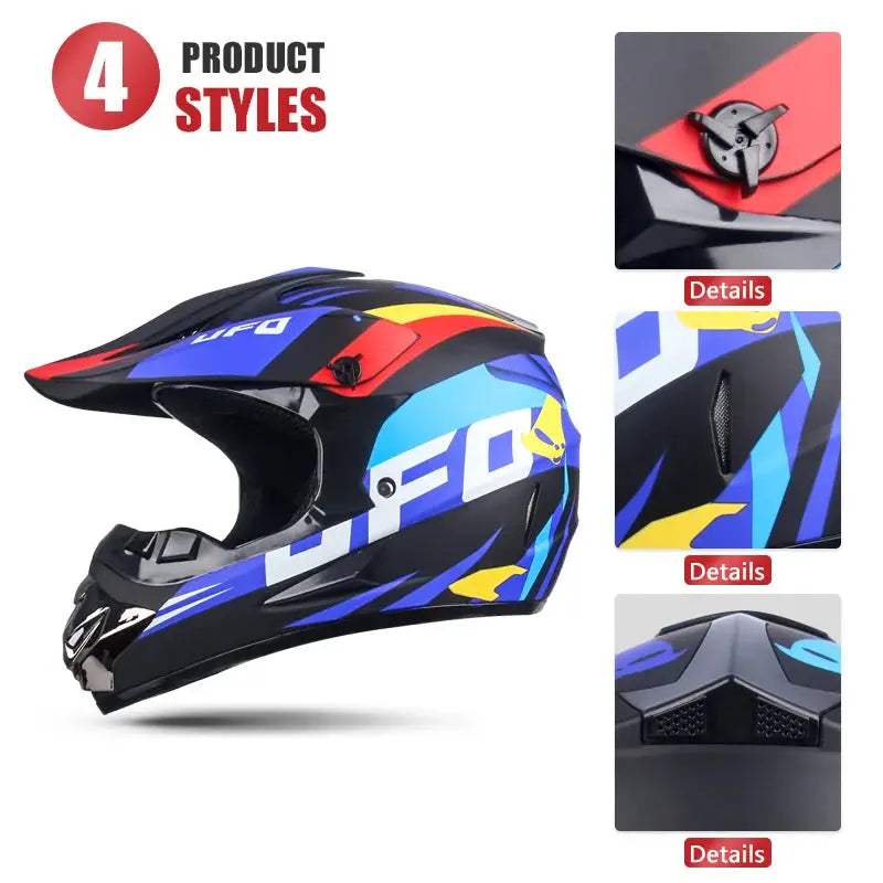 Motocross Helmet DOT Certified Off Road With Goggles - ToylandEU