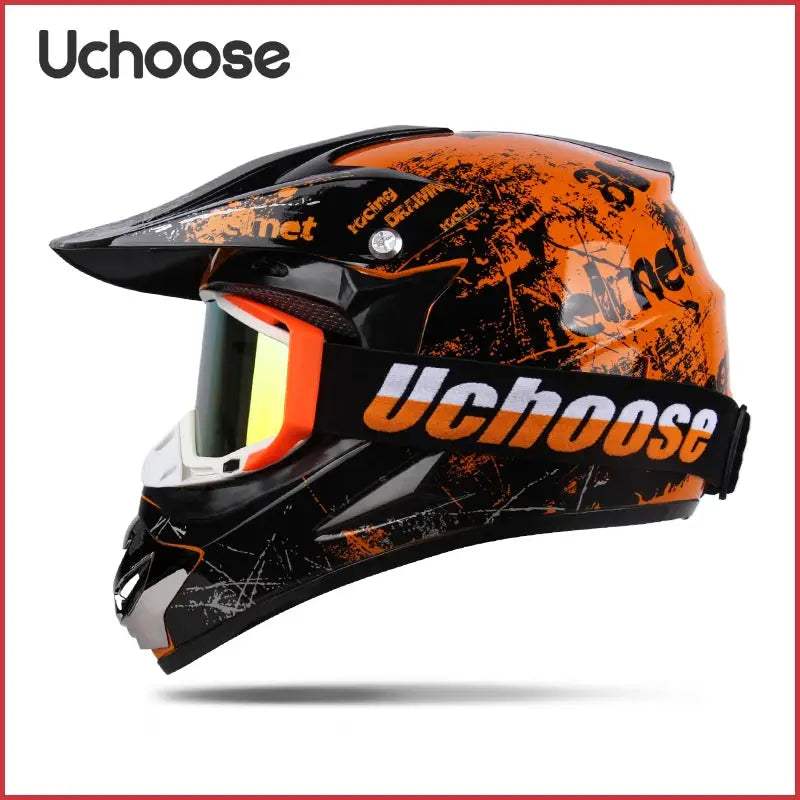 Motocross Helmet DOT Certified Off Road With Goggles - ToylandEU