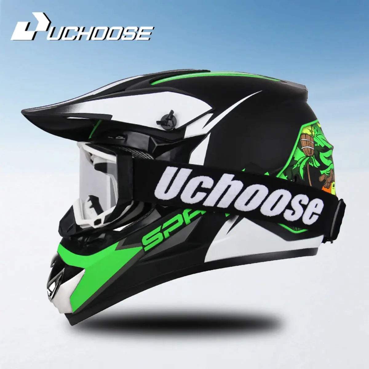 Motocross Helmet DOT Certified Off Road With Goggles - ToylandEU