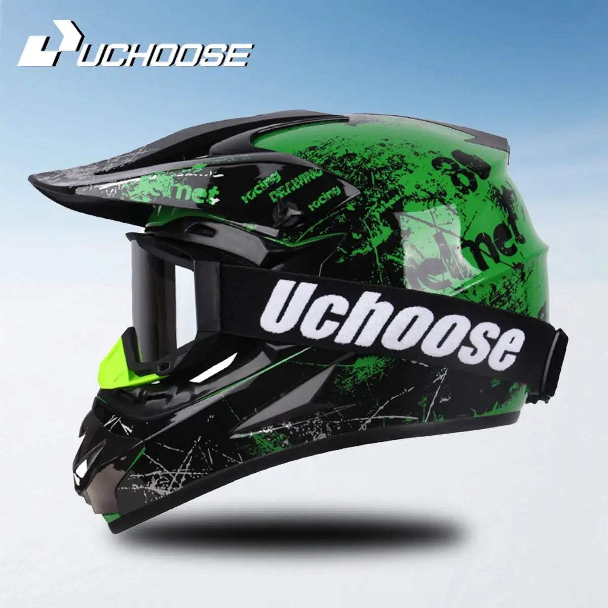 Motocross Helmet DOT Certified Off Road With Goggles - ToylandEU