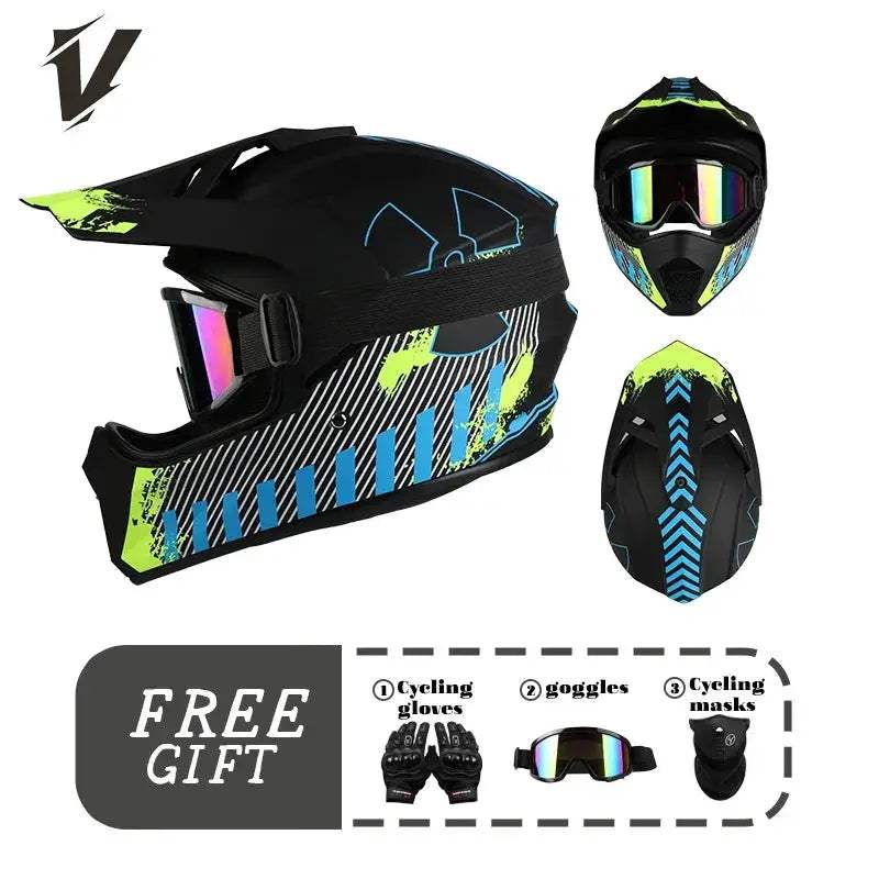Motocross Helmet Unisex Downhill ABS Enhanced Safety - ToylandEU