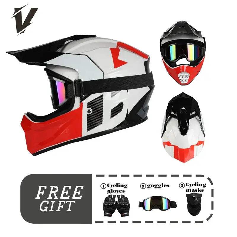 Motocross Helmet Unisex Downhill ABS Enhanced Safety - ToylandEU