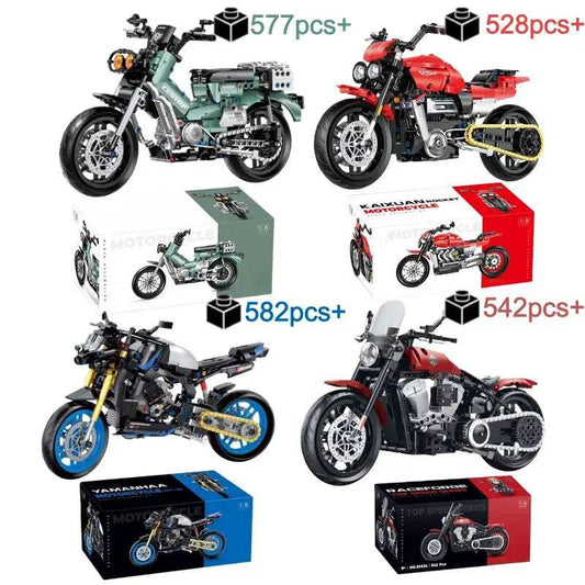  Motorbike Building Blocks DIY City Racer Kit Unisex -  ToylandEU™