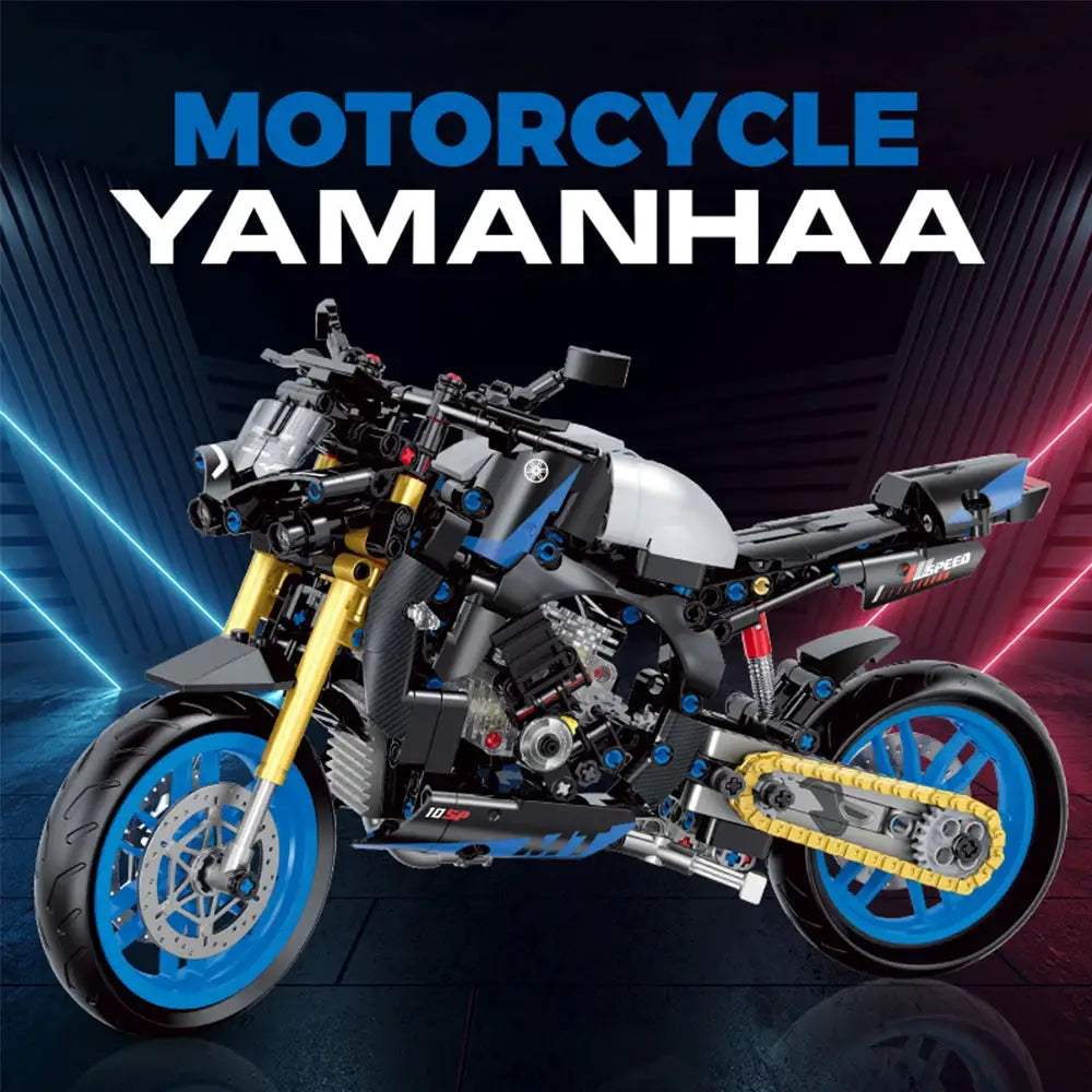 2026 MOC Technical Classic Motorbike Building Blocks DIY Model City Racer Bricks Toy for Kid Boy Adult Birthday gift toy - ToylandEU