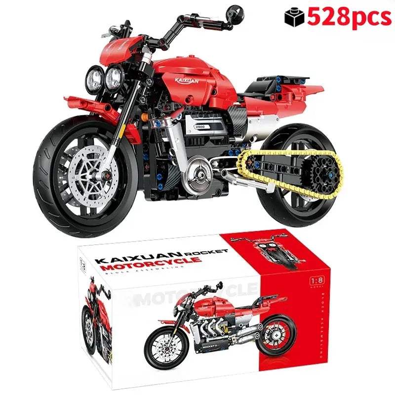 2026 MOC Technical Classic Motorbike Building Blocks DIY Model City Racer Bricks Toy for Kid Boy Adult Birthday gift toy - ToylandEU