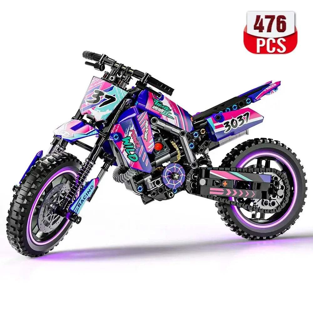  Motorcycle Building Block Set STEM Education Kit Safe -  ToylandEU™