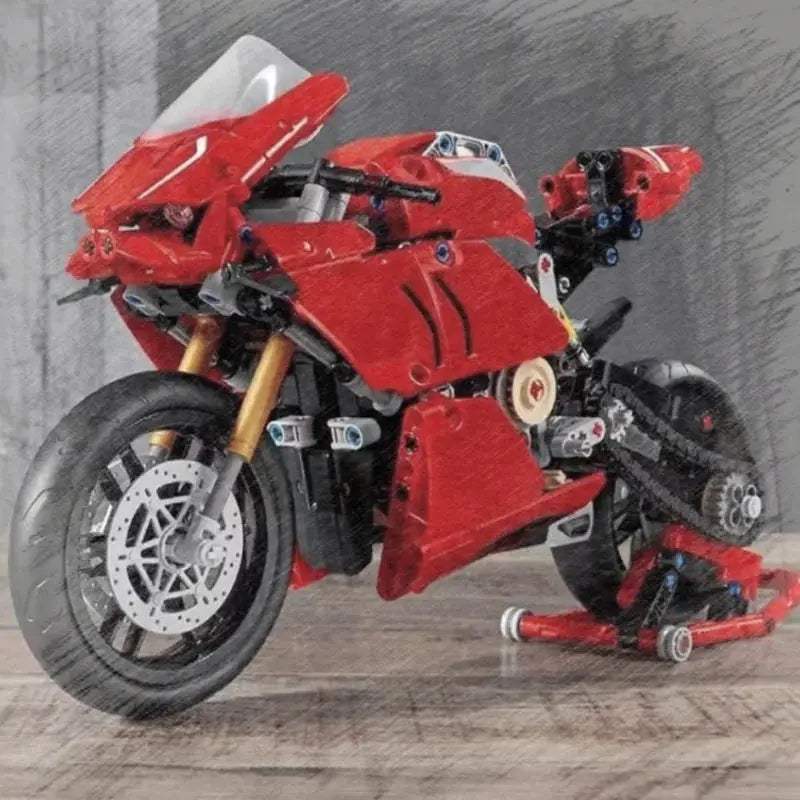  Motorcycle Building Blocks 646 Piece Lego Compatible STEM -  ToylandEU™