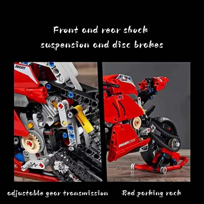  Motorcycle Building Blocks 646 Piece Lego Compatible STEM -  ToylandEU™