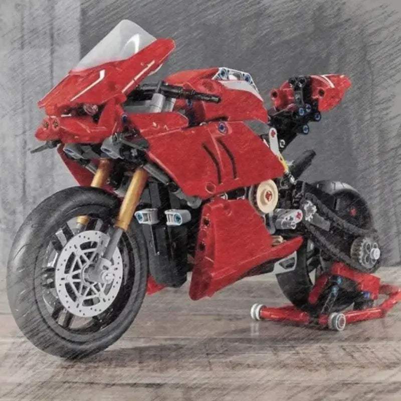  Motorcycle Building Blocks 646 Piece Lego Compatible STEM -  ToylandEU™