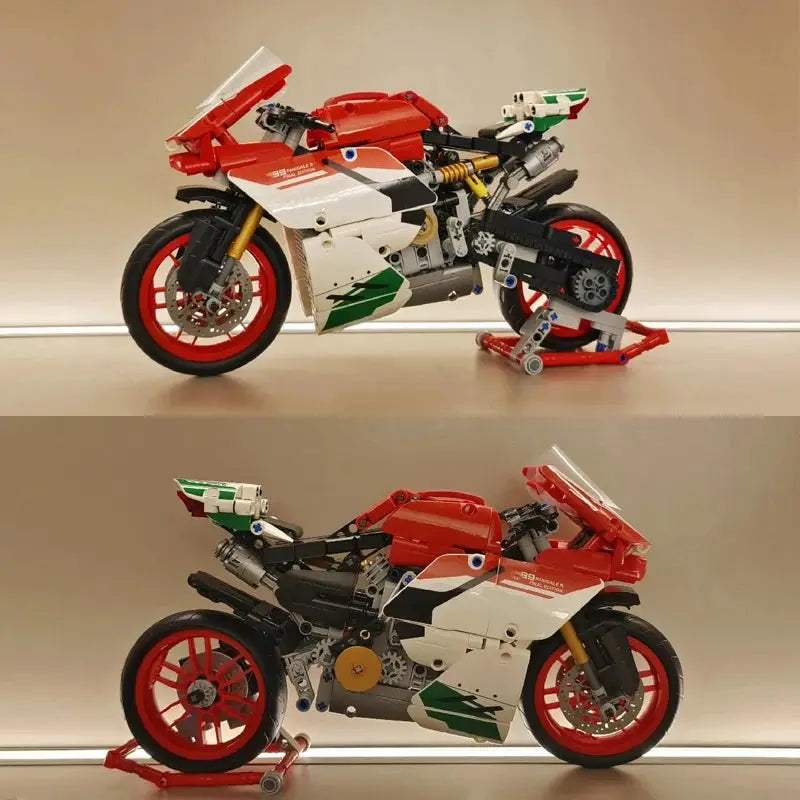 902pcs New Technical Super Speed Motorcycle Building Blocks Technology Motorbike MOC Assemble Bricks Toys For Boys Kids Gifts - ToylandEU