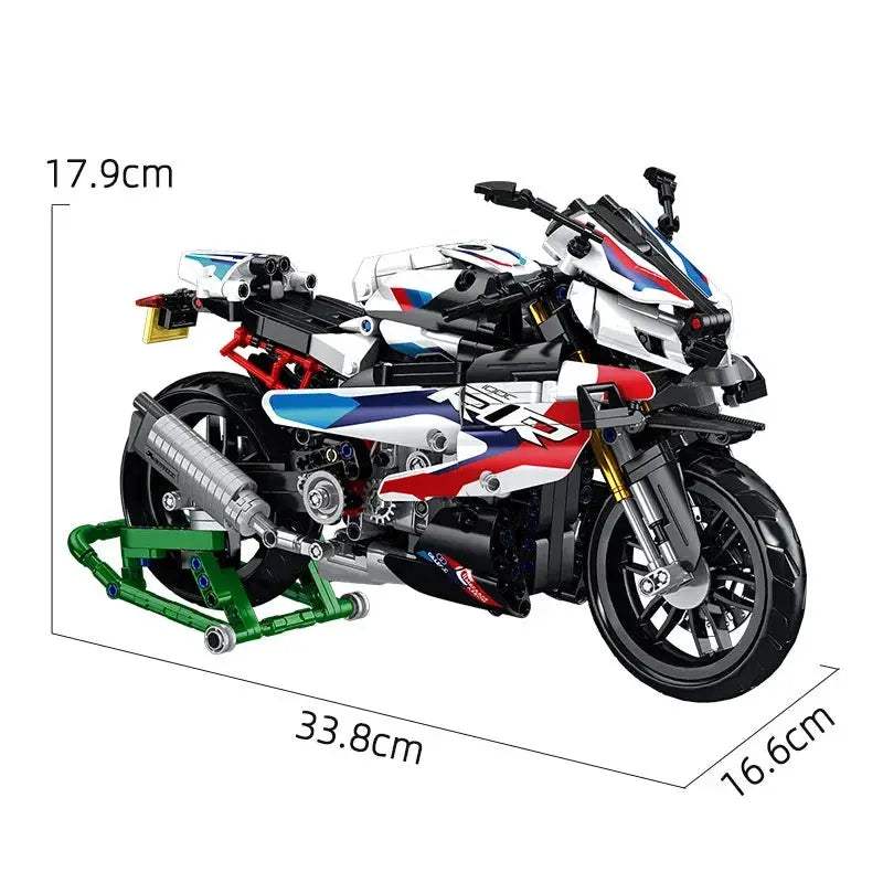 902pcs New Technical Super Speed Motorcycle Building Blocks Technology Motorbike MOC Assemble Bricks Toys For Boys Kids Gifts - ToylandEU