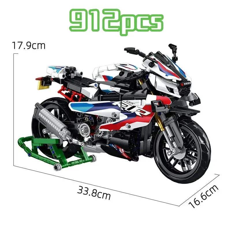 902pcs New Technical Super Speed Motorcycle Building Blocks Technology Motorbike MOC Assemble Bricks Toys For Boys Kids Gifts - ToylandEU