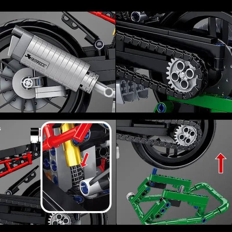  Motorcycle Building Blocks Lego Compatible 902 Pieces -  ToylandEU™