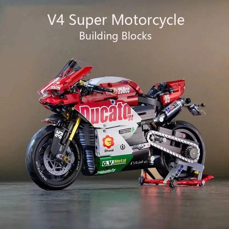  Motorcycle Building Blocks STEM Kit for Educational Fun -  ToylandEU™