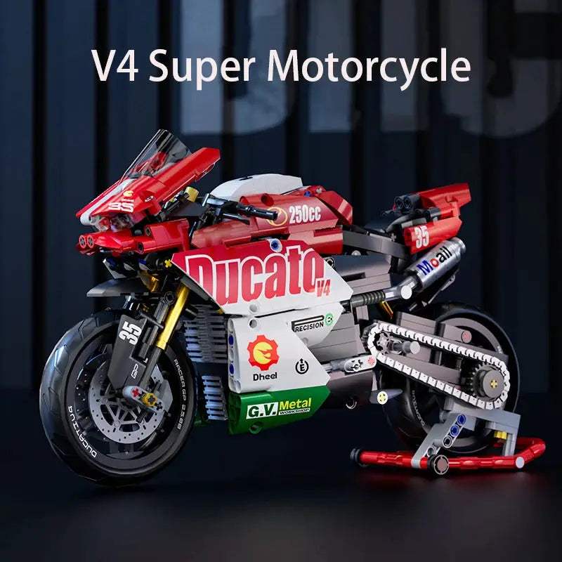  Motorcycle Building Blocks STEM Kit for Educational Fun -  ToylandEU™