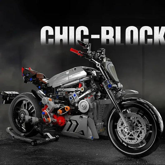  Motorcycle Building Blocks Set 827 Pieces Free Replacement -  ToylandEU™