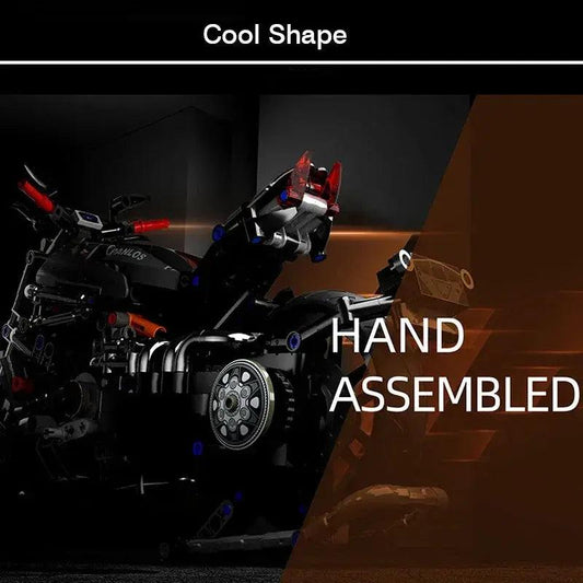  Motorcycle Building Blocks Set 827 Pieces Free Replacement -  ToylandEU™