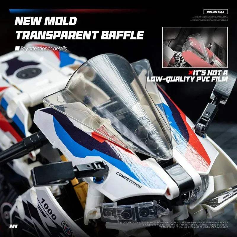 Motorcycle Building Blocks Set For Kids Racing Model Kit - ToylandEU