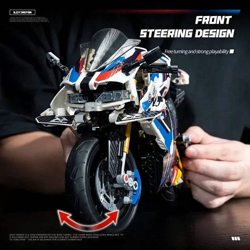 Motorcycle Building Blocks Set For Kids Racing Model Kit - ToylandEU