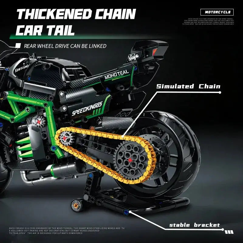 Motorcycle Building Blocks Set For Teens And Boys Racing Fun - ToylandEU