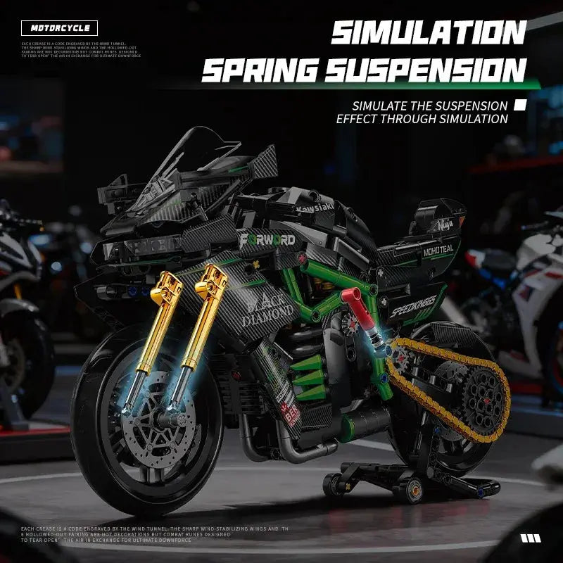 Motorcycle Building Blocks Set For Teens And Boys Racing Fun - ToylandEU