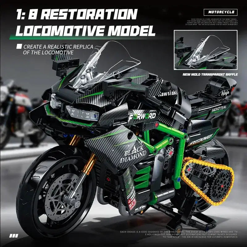 Motorcycle Building Blocks Set For Teens And Boys Racing Fun - ToylandEU