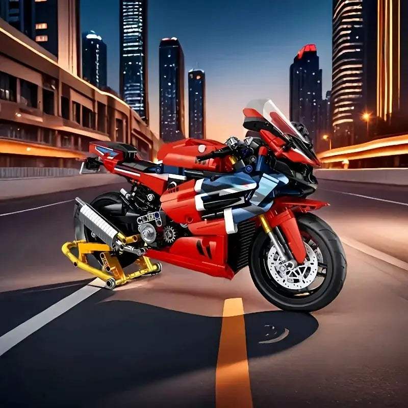 Motorcycle Building Blocks Set LEGO Compatible Safe -  ToylandEU™