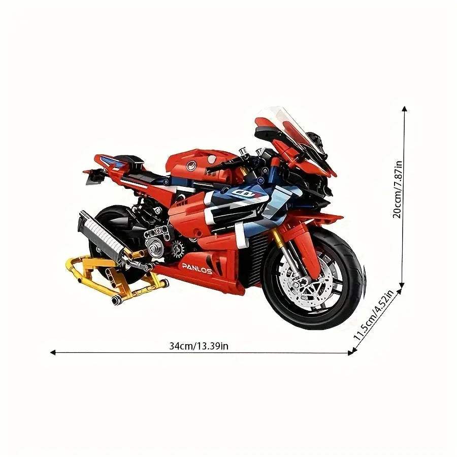  Motorcycle Building Blocks Set LEGO Compatible Safe -  ToylandEU™