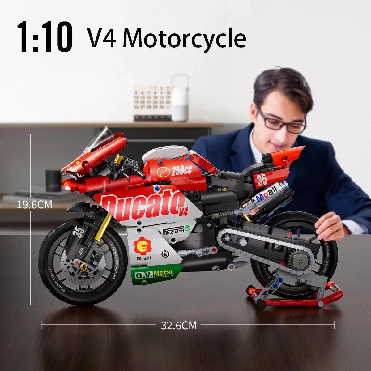  Motorcycle Building Blocks Set Lego Compatible Racing -  ToylandEU™