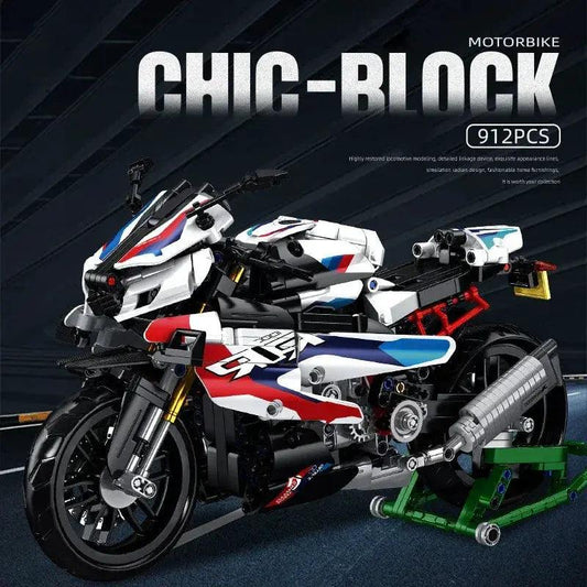  Motorcycle Building Blocks Speedy Supercar 912 Pcs -  ToylandEU™