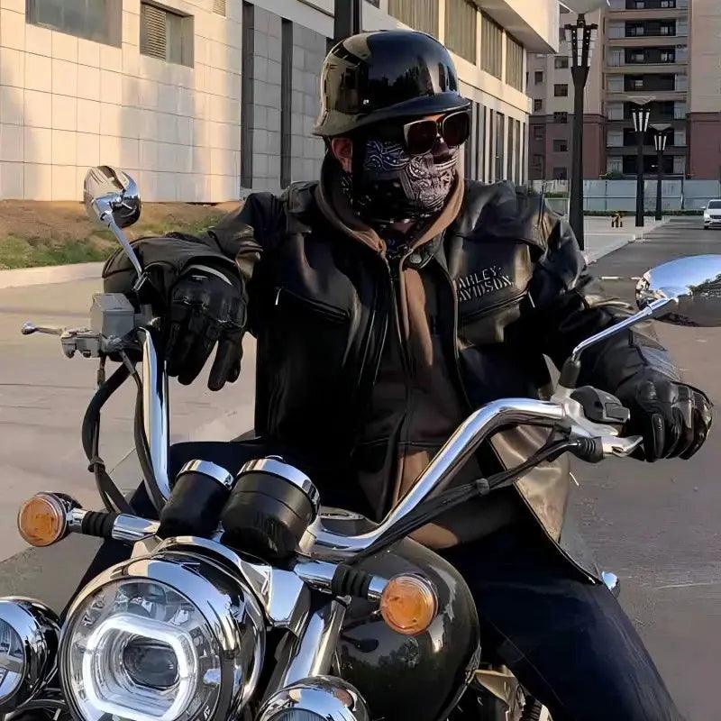  Motorcycle Half Helmet All Seasons Unisex Cruiser -  ToylandEU™