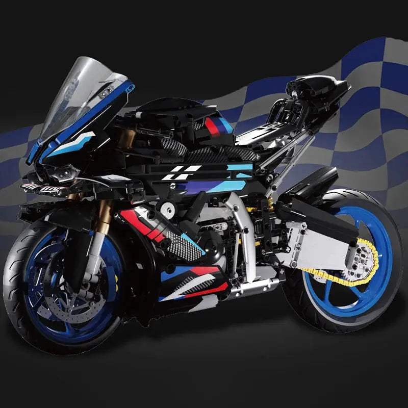 1909pcs RR Motorcycle V4S Racing Car Building Blocks Set, 1:5 Scale Motorbike Model Kit, STEM Toy for Kids Adults,Christmas Gift - ToylandEU