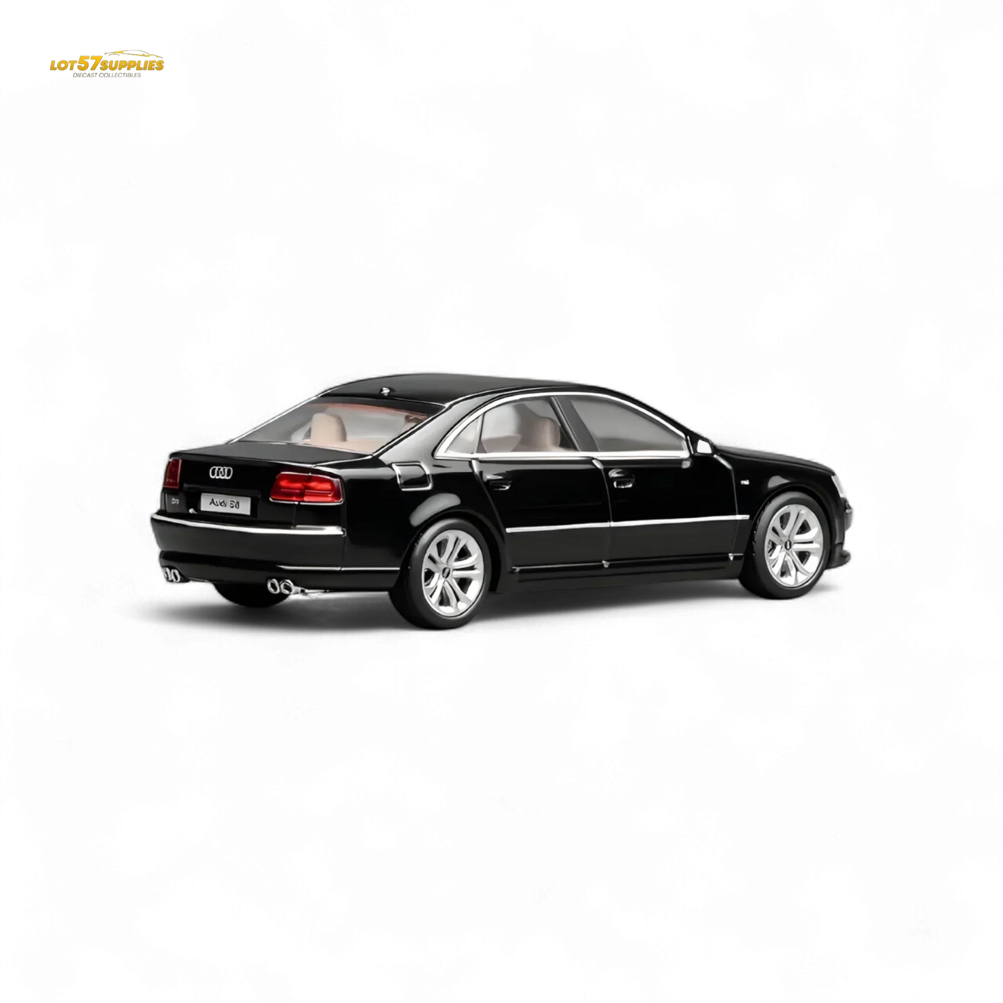 Motorhelix Audi S8 D3 Brilliant Black 1:64 - ToylandEU